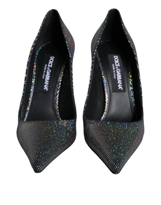 Dolce & Gabbana Dolce & Gabbana Multicolor Strass Leather Heels Pumps Shoes/EU39/US9/Multicolor