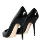 Dolce & Gabbana Dolce & Gabbana Black Patent Leather Bellucci Pumps Heels Shoes/EU36/US6/Black