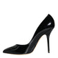 Dolce & Gabbana Dolce & Gabbana Black Patent Leather Bellucci Pumps Heels Shoes/EU36/US6/Black