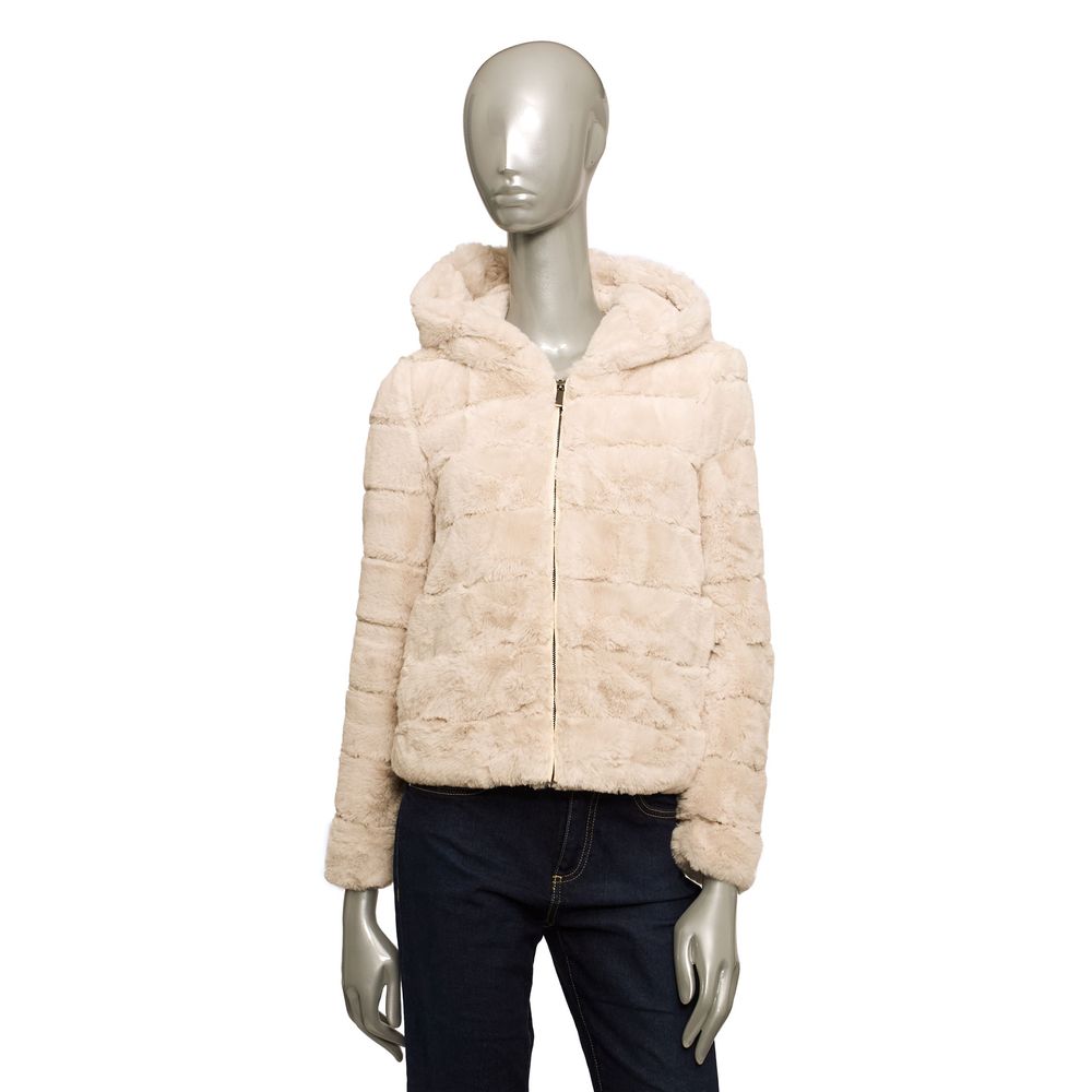 Baldinini Trend Beige Polyester Women Jacket/XL/Beige