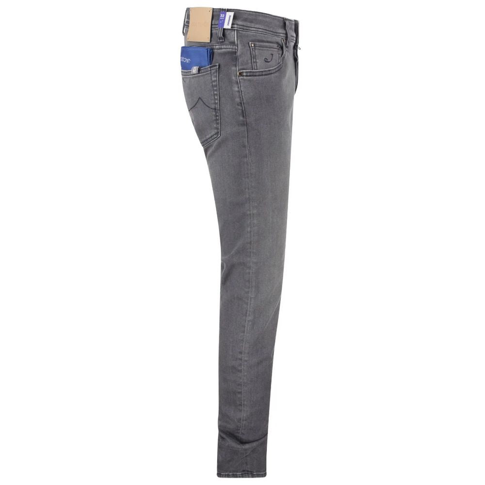 Jacob Cohen Gray Cotton Jeans & Pant/W36/Gray