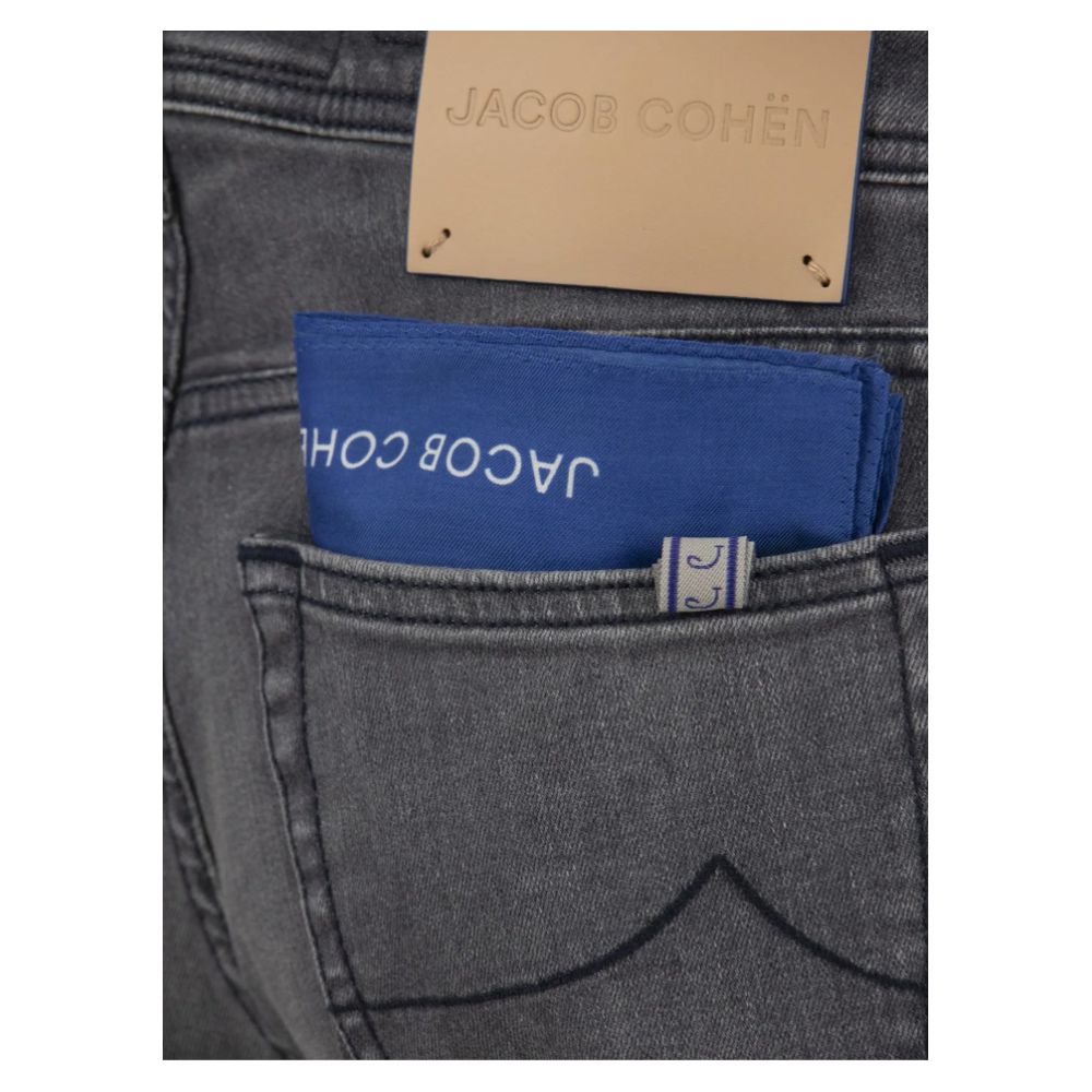 Jacob Cohen Gray Cotton Jeans & Pant/W36/Gray