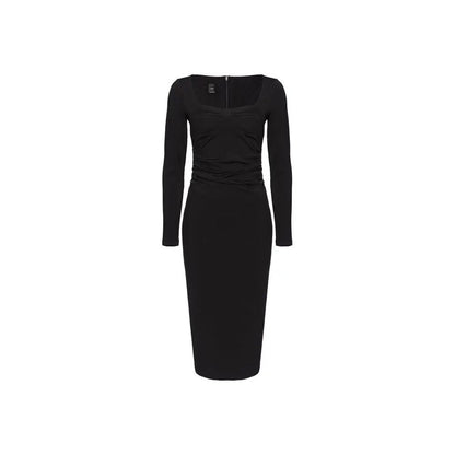 PINKO Black Viscose Dress/IT38|XS/Black