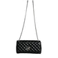 Versace Versace Black Quilted Lambskin Leather Crossbody Shoulder Bag/Black