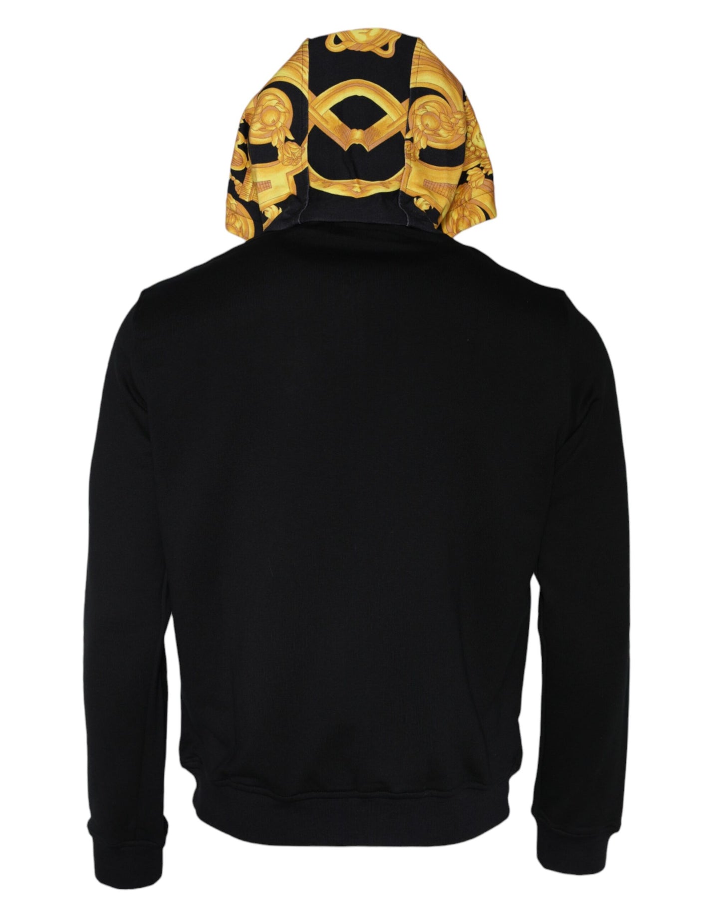 Versace Black Medusa Print Cotton Full Zip HoodieSweatshirt Sweater/M/Black