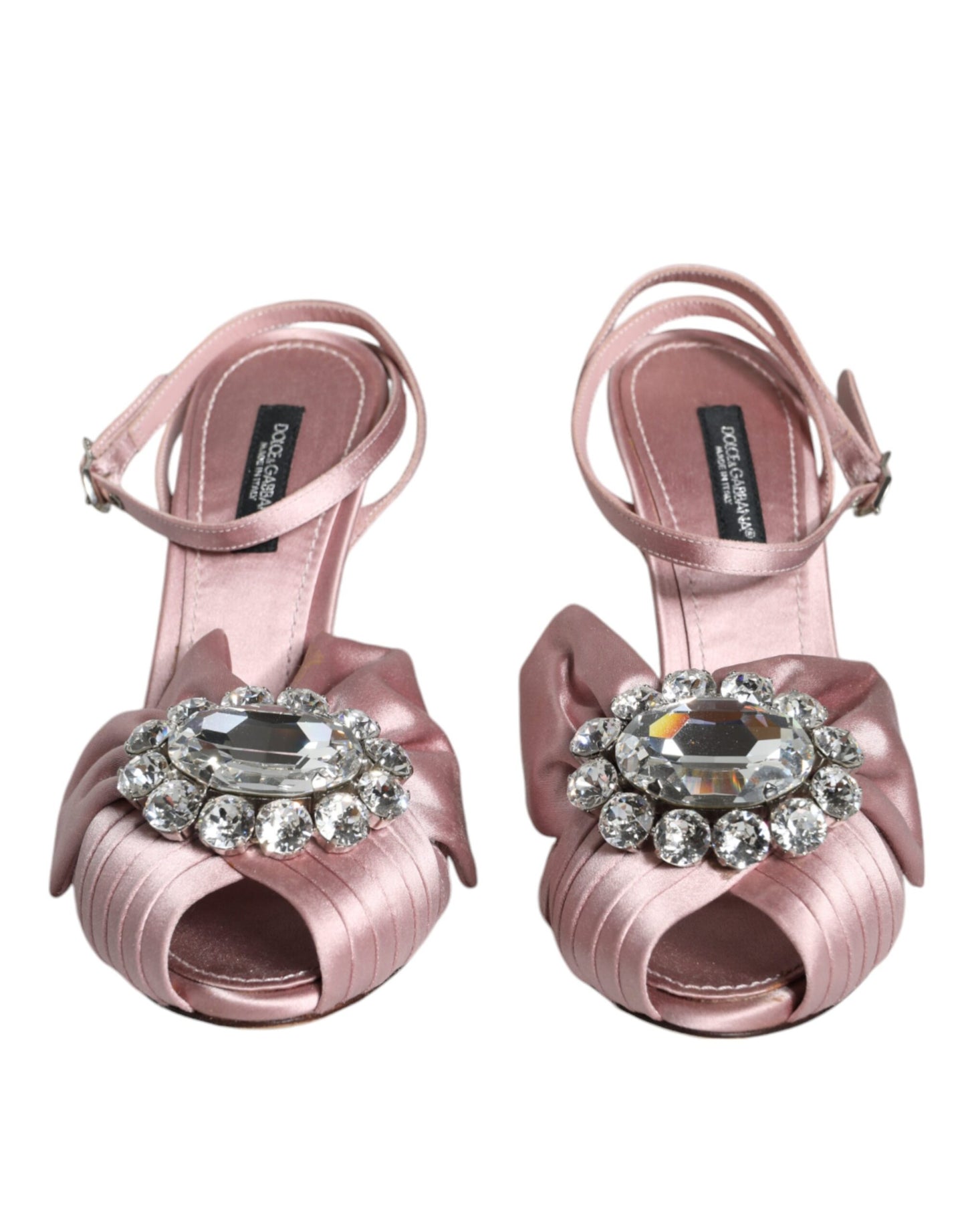 Dolce & Gabbana Pink Keira Crystal Heels Sandals Shoes/EU36/US6/Pink