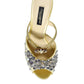 Dolce & Gabbana Yellow Mary Janes Satin Crystal Sandals Shoes/EU35/US5/Yellow