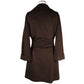 Made in Italy Brown Wool Vergine Jackets & Coat/IT40|S/Brown