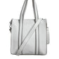 Brunello Cucinelli White Leather Logo Shoulder Strap Shopping Tote Bag/one size/White