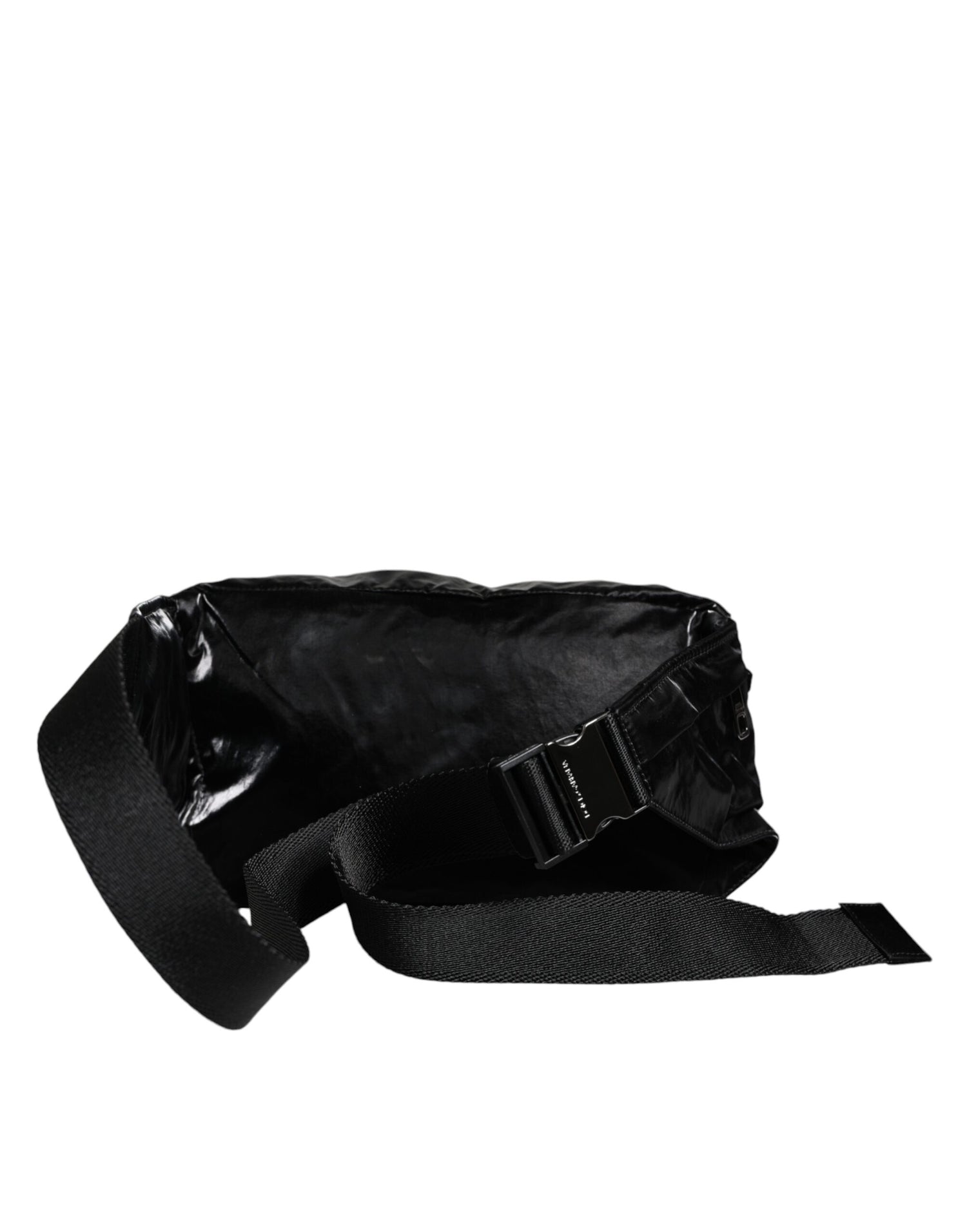 Dolce &amp; Gabbana Black Nylon Fabric Belt Waist Fanny Pack Bag/one size/Black
