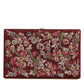 Dolce & Gabbana Bordeaux Velvet Gold Frame Clutch Evening Bag/Bordeaux