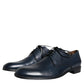 Dolce & Gabbana Navy Blue Leather Derby Dress Formal Shoes/EU44/US11/Navy Blue