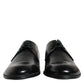 Dolce & Gabbana Dolce & Gabbana Black Leather Derby Formal Dress Shoes/EU40/US7/Black