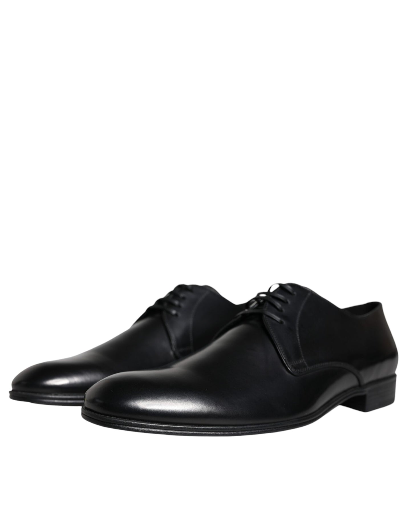 Dolce & Gabbana Dolce & Gabbana Black Leather Derby Formal Dress Shoes/EU40/US7/Black