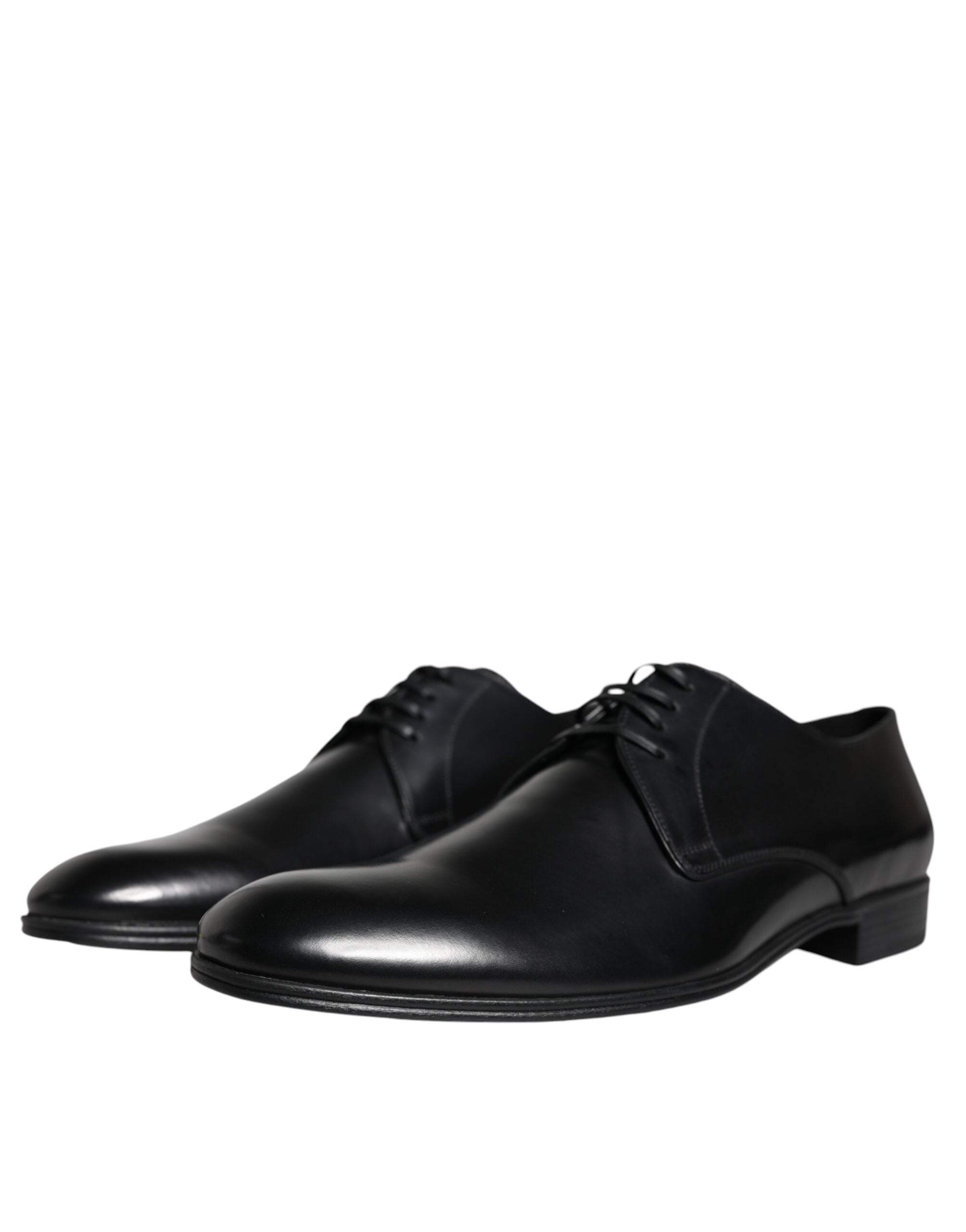 Dolce &amp; Gabbana Dolce &amp; Gabbana Black Leather Derby Formal Dress Shoes/EU40/US7/Black