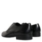 Dolce & Gabbana Dolce & Gabbana Black Leather Derby Formal Dress Shoes/EU40/US7/Black