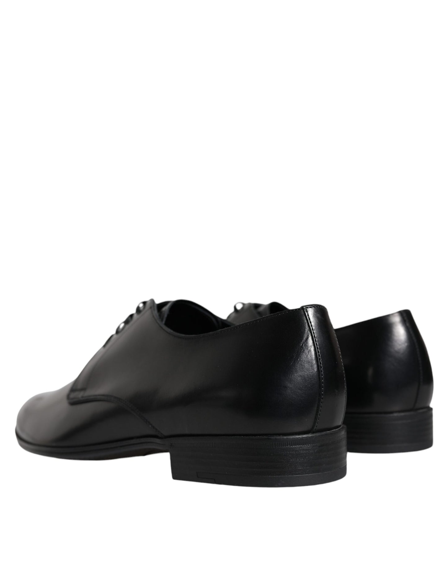 Dolce & Gabbana Dolce & Gabbana Black Leather Derby Formal Dress Shoes/EU40/US7/Black