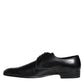 Dolce & Gabbana Dolce & Gabbana Black Leather Derby Formal Dress Shoes/EU40/US7/Black