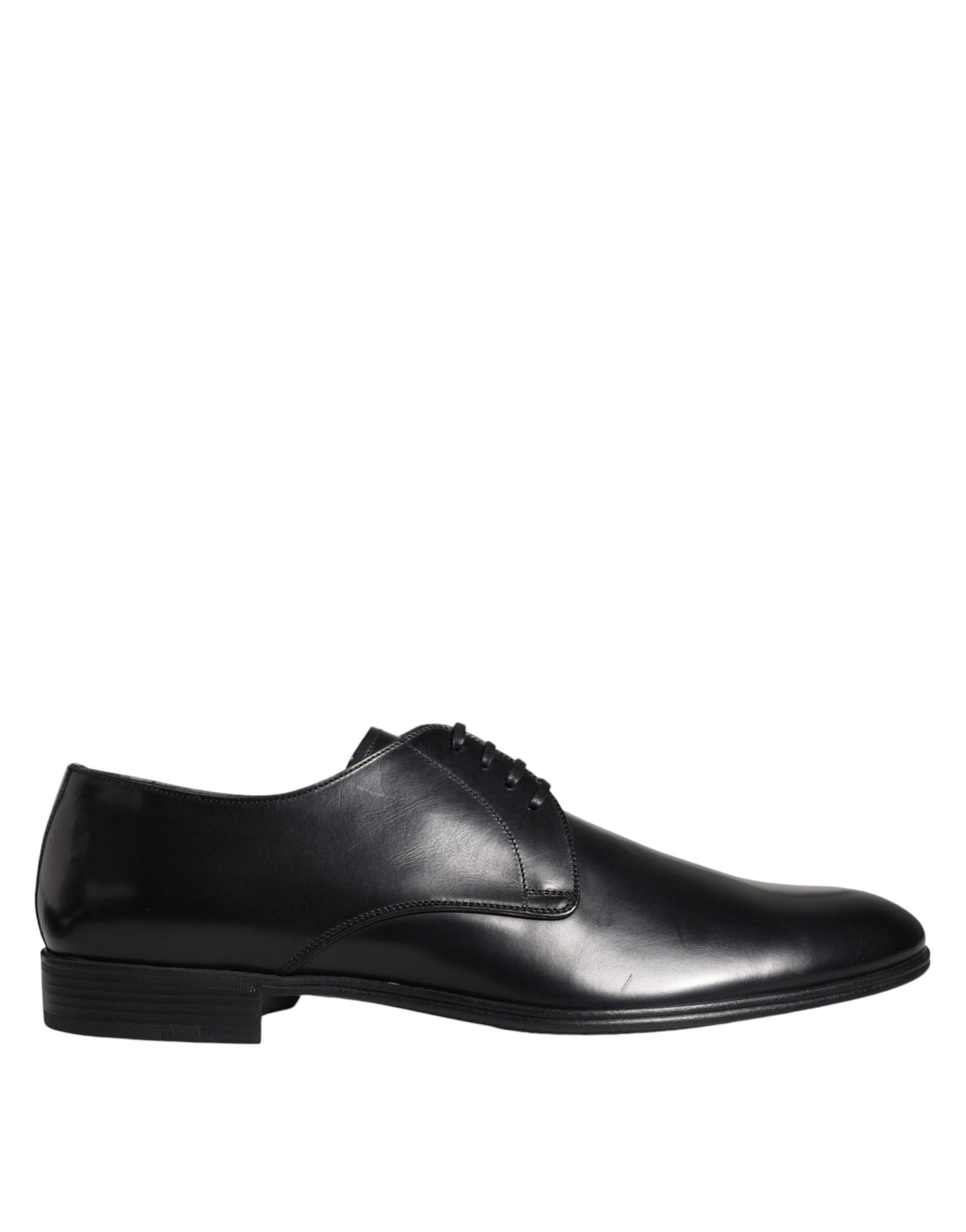 Dolce & Gabbana Dolce & Gabbana Black Leather Derby Formal Dress Shoes/EU40/US7/Black