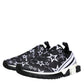 Dolce & Gabbana Dolce & Gabbana Black White Star Print Sorrento Sneakers Shoes/EU41.5/US8.5/Black and White