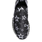 Dolce & Gabbana Black White Star Print Sorrento Sneakers Shoes/EU42.5/US9.5/Black and White