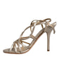 Dolce & Gabbana Beige Leather Stiletto Heels Sandals Shoes/EU40/US10/Beige