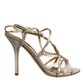 Dolce & Gabbana Beige Leather Stiletto Heels Sandals Shoes/EU40/US10/Beige