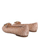 Dolce & Gabbana Dolce & Gabbana Beige Lace Crystal Ballet Flats Loafers Shoes/EU40/US10/Beige