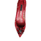 Dolce & Gabbana Red Taormina Lace Crystal Heels Pumps Shoes/EU39/US9/Red