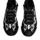 Dolce & Gabbana Black Logo Lace Up Low Top NS1 Sneakers Shoes/EU42/US12/Black and White