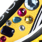 Dolce & Gabbana Yellow Sorrento Crystals Low Top Sneakers Shoes/EU38.5/US8.5/Yellow