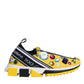 Dolce & Gabbana Yellow Sorrento Crystals Low Top Sneakers Shoes/EU38.5/US8.5/Yellow