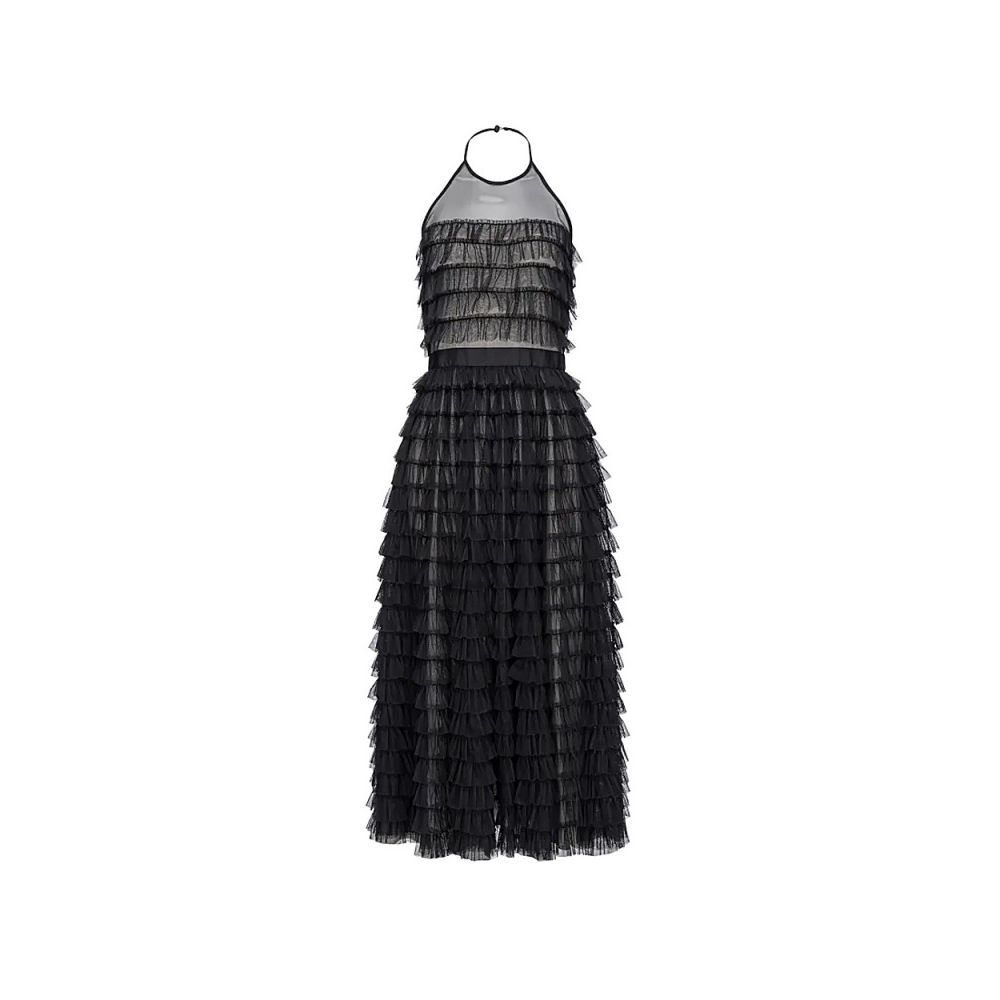 PINKO Black Polyester Dress/IT38|XS/Black