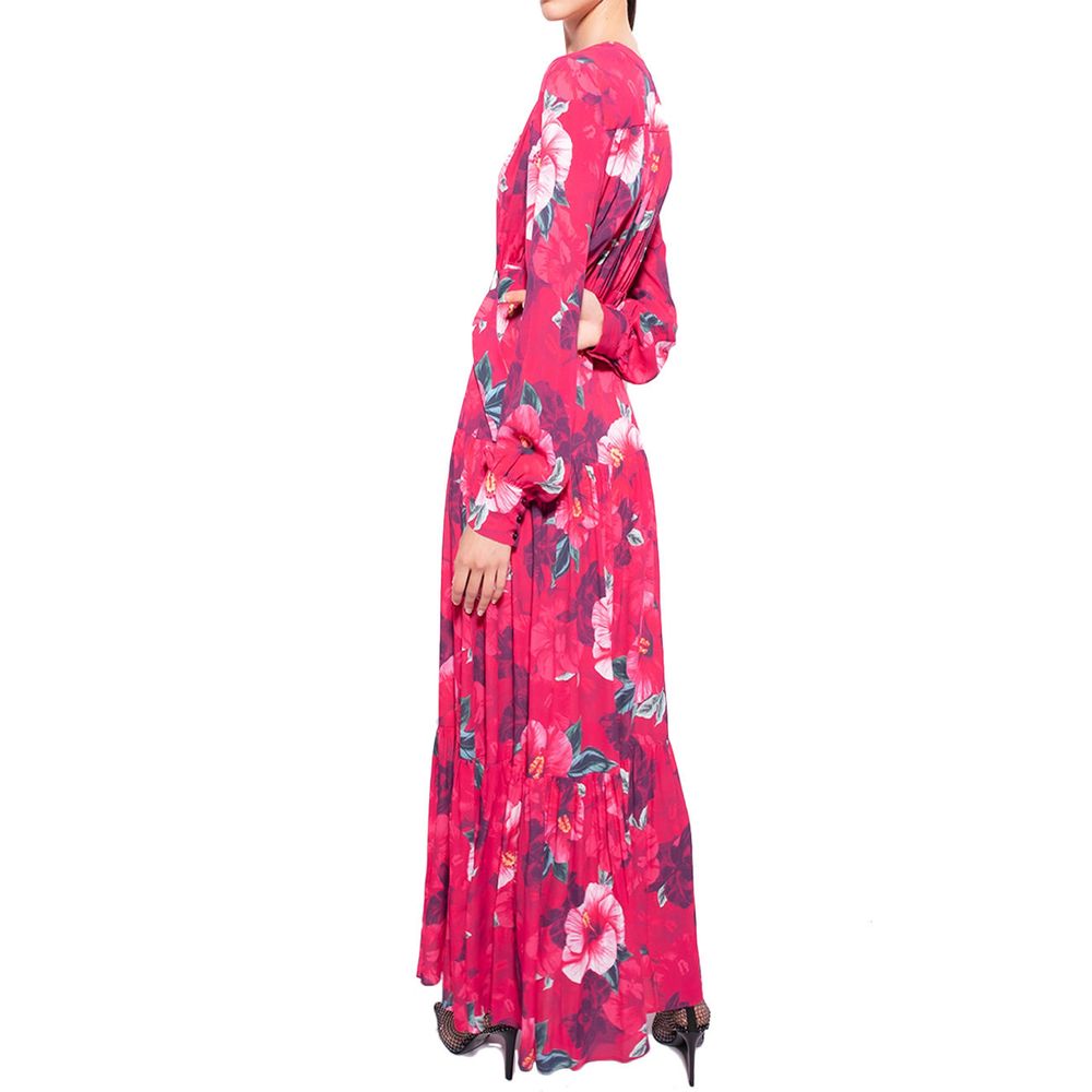 PINKO Fuchsia Viscose Dress/IT50 | XXL/Fuchsia