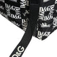 Dolce & Gabbana Black White DG Crown Logo Nylon Backpack Bag/one size/Black and White