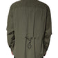 Dolce & Gabbana Military Green Cotton Bend Collared Coat Jacket/ÌT40| XXS/Green