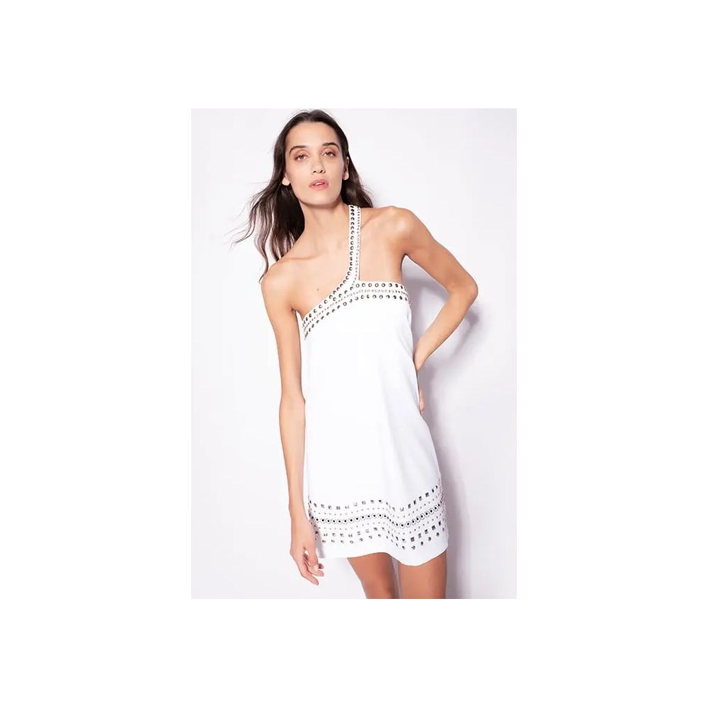 PINKO White Polyester Dress/IT38|XS/White