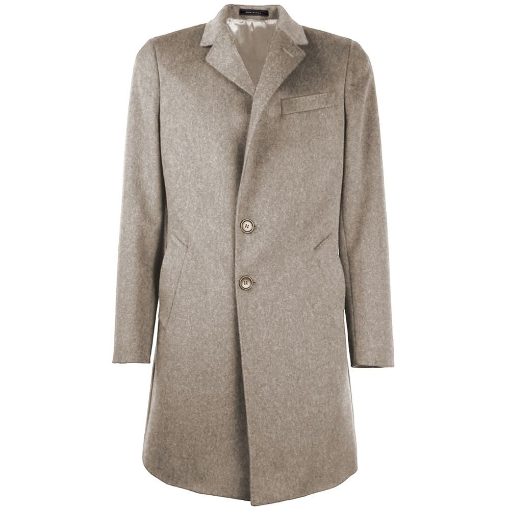 Made in Italy Beige Wool Vergine Jacket/IT50 | M-L/Beige