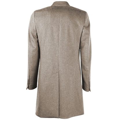 Made in Italy Beige Wool Vergine Jacket/IT50 | M-L/Beige