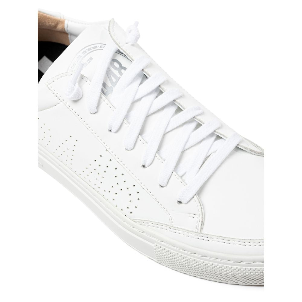 P448 White Leather Sneaker/EU39/US9/White