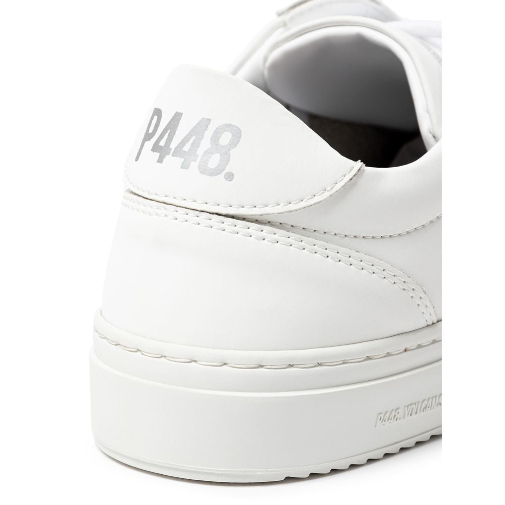 P448 White Leather Sneaker/EU39/US9/White