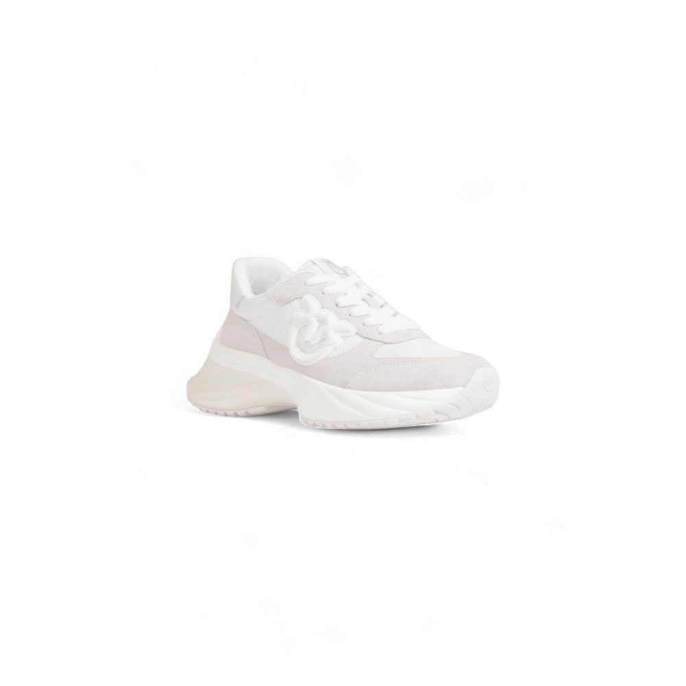 PINKO White Fabric Sneaker/EU41/US11/White