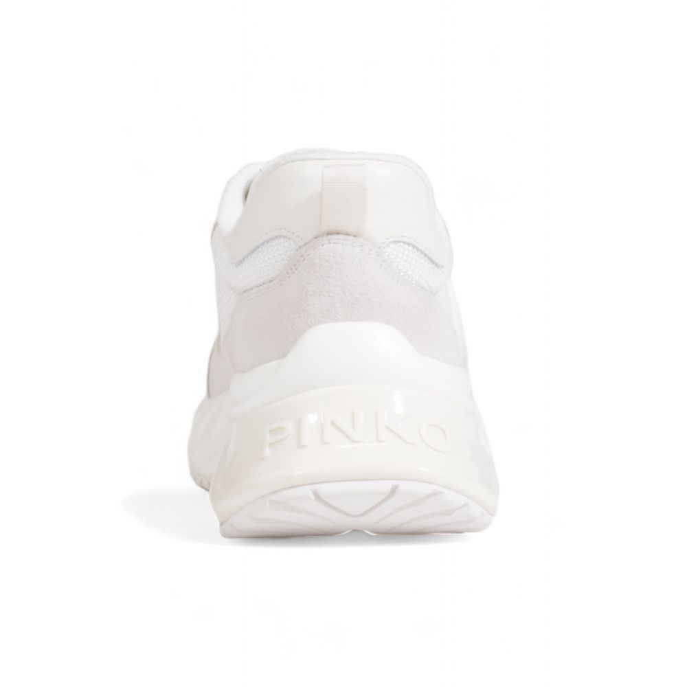 PINKO White Fabric Sneaker/EU41/US11/White