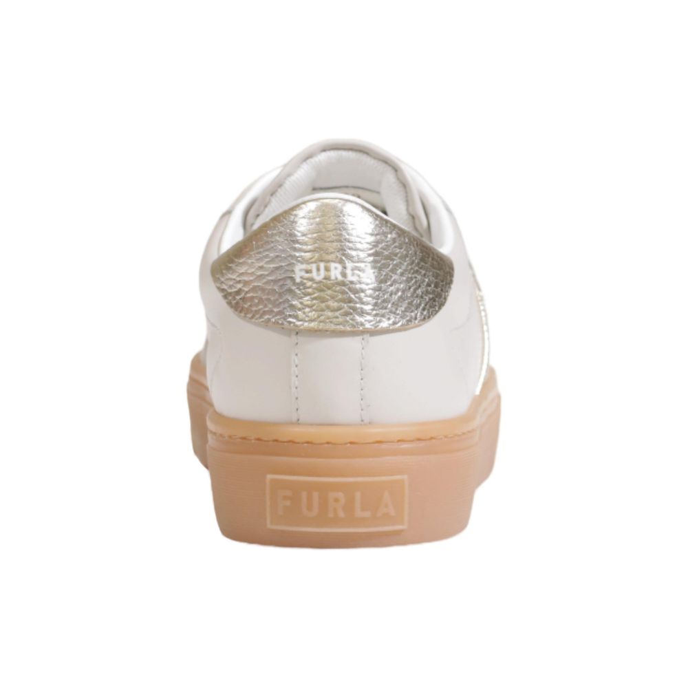 Furla Gray Leather Sneaker/EU38/US8/Gray