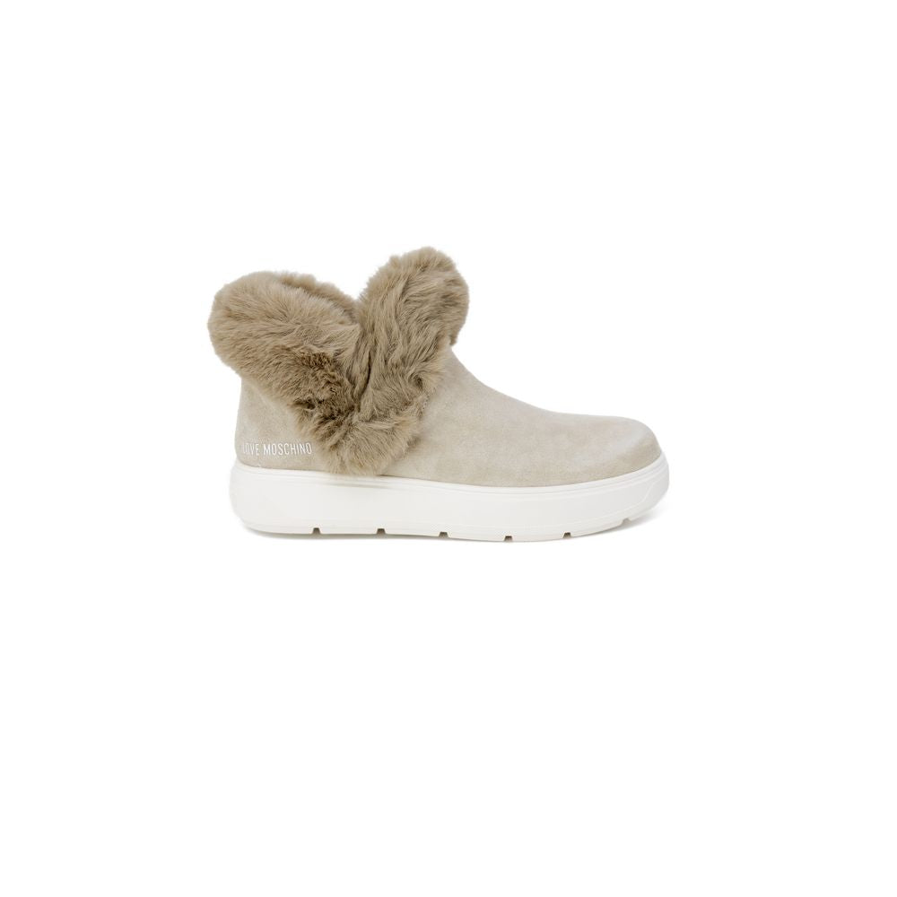 Love Moschino Beige Leather Sneaker/EU36/US6/Beige