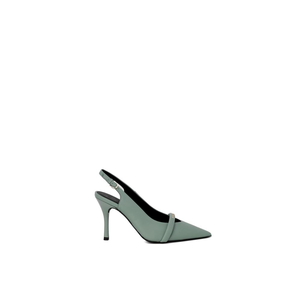 Furla Green Leather Pump/EU35/US5/Green/