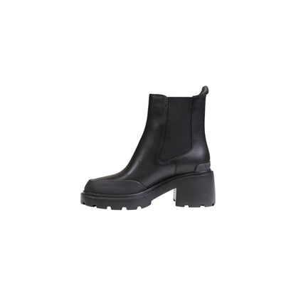 Tommy Hilfiger Jeans Black Leather Boot/EU41/US11/Black