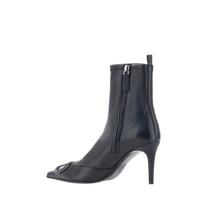 Valentino Garavani VLogo Ankle Boots/EU40/US10/Black