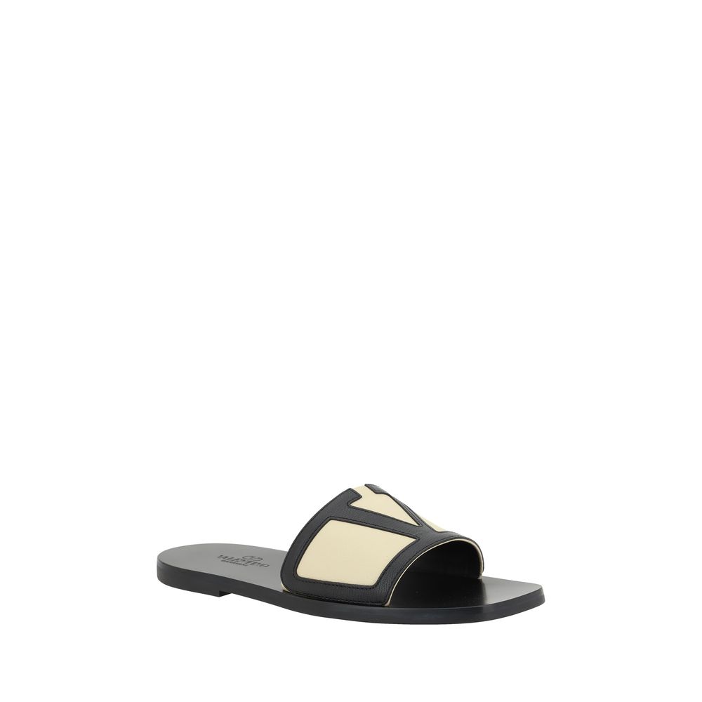 Valentino Garavani V Logo Sandals/EU41/US8/Black