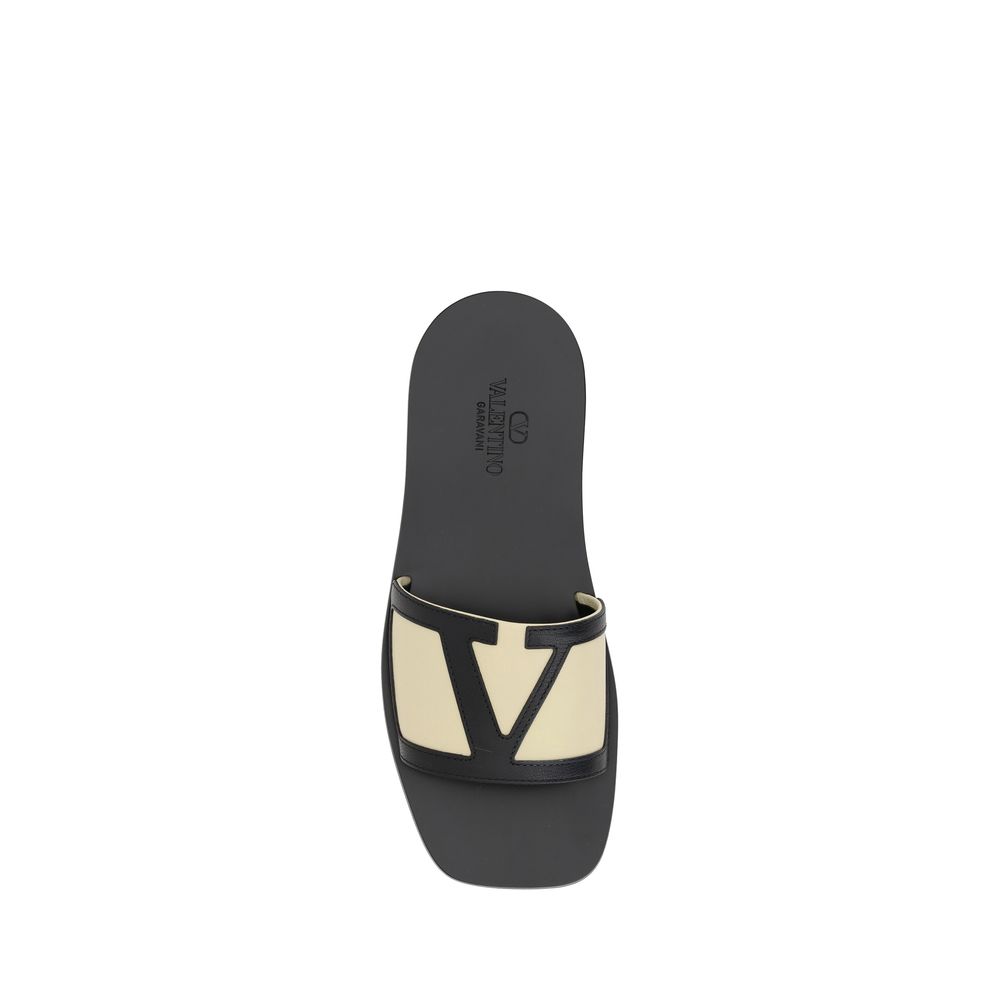 Valentino Garavani V Logo Sandals/EU41/US8/Black